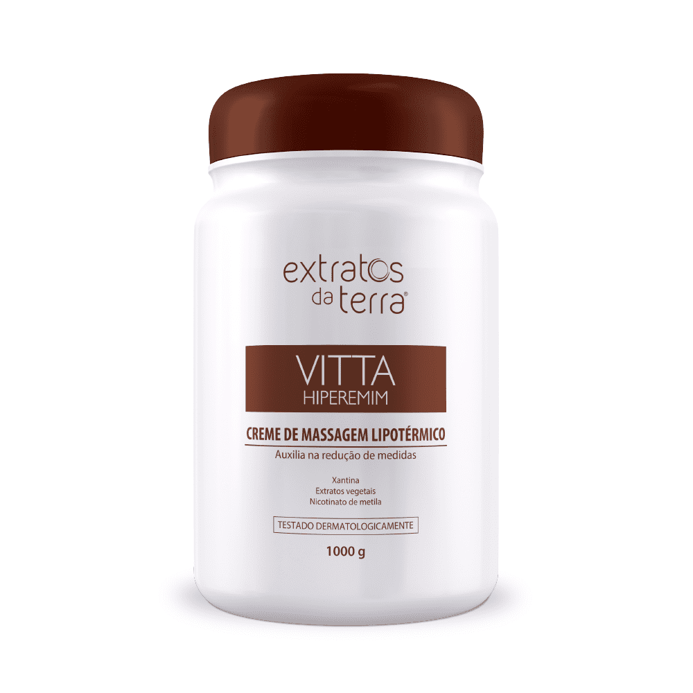 Vitta Hiperemim Creme de Massagem Lipotérmico 1000 g - Extratos da Terra