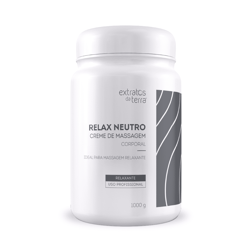 Relax Neutro Creme de Massagem Corporal 1000 g - Extratos da Terra
