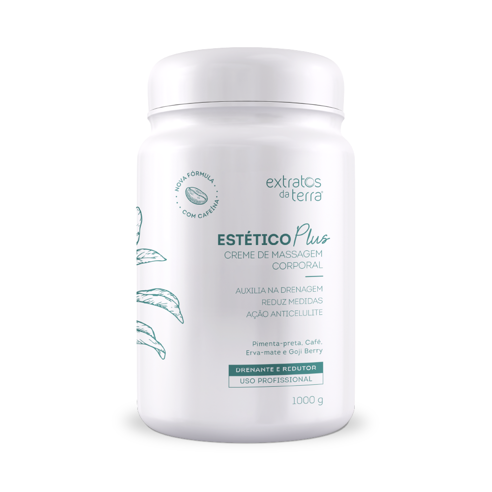 Estético Creme de Massagem Drenante 1000 g - Extratos da Terra